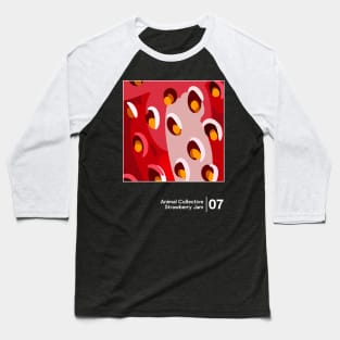 Strawberry Jam / Minimal Graphic Design Tribute Baseball T-Shirt